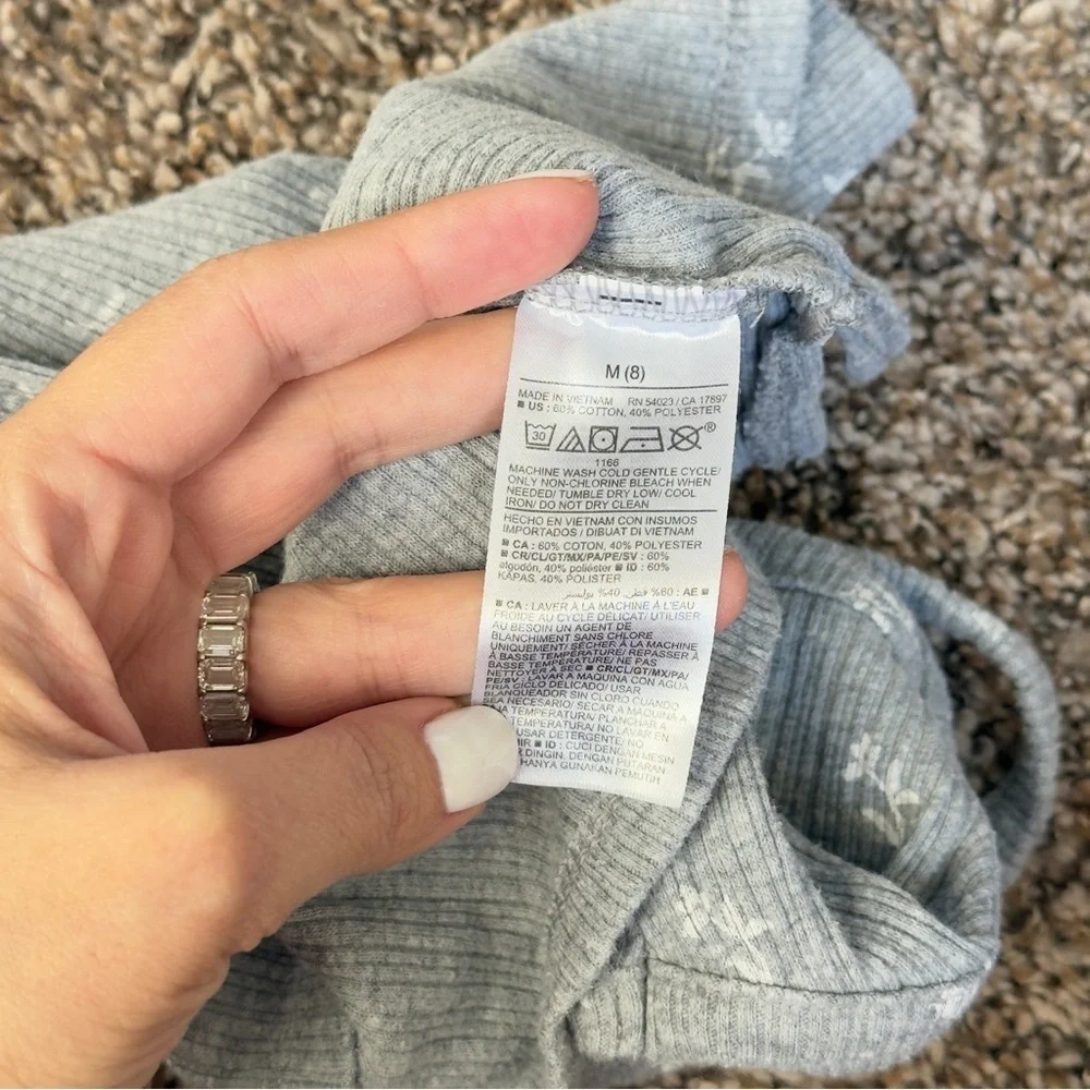 Old Navy Light Gray Knit Top Rib-Knit Cami for Girls Size M (8)